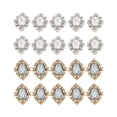 thumbnail image 1 of 20 Piezas Cristales de Imitación Botones Flatback Cabochon Scrapbooking Artesanía de Bricolaje Gloria adornos de espalda plana, 1 of 9