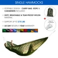 thumbnail image 3 of Yes4All Single Lightweight Camping Hammock with Carry Bag (Camo), 3 of 5