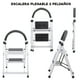 thumbnail image 2 of Escalera metalica dos escalones de 86*44.5*5cm blanca, 2 of 7