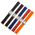 thumbnail image 5 of Rubber Silicone Watch Band Strap Deployment Clasp with Safety+Spring Bar 18-24mm, 5 of 9