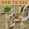 thumbnail image 2 of Natural Burlap Tree Wraps For Winter Plant Protection 4 Size 19.69 Feet Long, 2 of 8