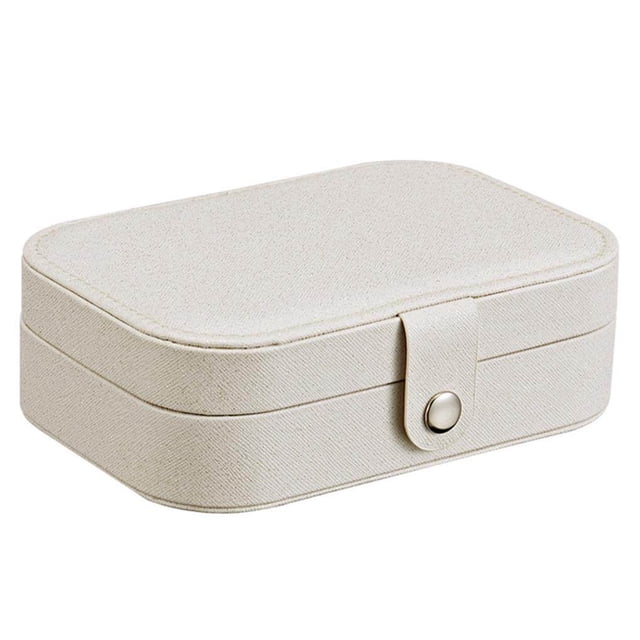 Matsuzay Espejo cosmético de maquillaje con luz LED con pinceles de maquillaje Caja de espejo de maquillaje plegable de viaje Espejo compacto portátil Almacenamiento y organización del hogar Blanco Matsuzay HA024625-02