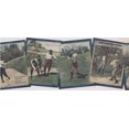 thumbnail image 2 of Vintage Golf Livres Page de Titre Sports Large Papier Peint Bord Rétro Design, Rouleau 15' x 10'', 2 of 3