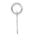 thumbnail image 2 of Diamond2Deal 14K White Gold Small Slanted Block Letter S Initial Pendant for Women, 2 of 6