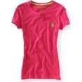 thumbnail image 1 of Aeropostale - Playera gráfica con bolsillo y cuello redondo para mujer, rosa, extra pequeña Aeropostale Camiseta gráfica, 1 of 1