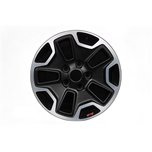 2013-2018 Jeep Wrangler Jk 17" Polished Black OEM Factory Wheel Rim 1XA50LMD6AA