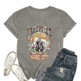 thumbnail image 4 of Trendfront Womens Nashville Music City Graphic T Shirts Crewneck Short Sleeve Vintage Guitar Country Music Lover Print Casual Tee Tops, 4 of 4