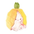 thumbnail image 2 of Muñeco de peluche de conejito reversible, juguete de peluche de conejito reversible, juguete de peluche de animal lindo, almohada de peluche, construcción robusta, 2 of 8