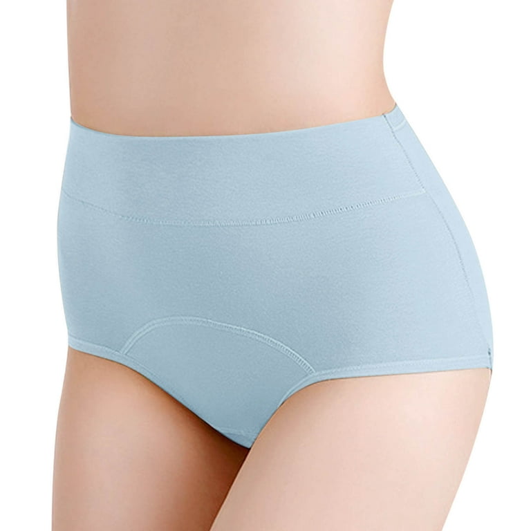 qolati Women's High Waist Cotton Underwear Tummy Control Seamless