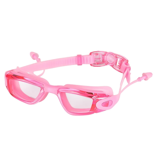 Gafas de natación transparentes de moda para adultos, gafas de piscina antivaho, de natación para playa, surf, kayak y actividades al aire libre. Rosa