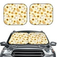 thumbnail image 2 of Disketp 2 Piece Shiba Inu Dog And Sunflower Pattern Windshield Sunshades,Folding Windshield Sun Shade For Car Suv Trucks Sedan,Blocks Uv Rays Sun Visor Protector-Small, 2 of 7