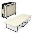 thumbnail image 1 of Costway Fauteuil-Lit Pliant Ottoman Chaise Longue avec Réglage à 6 Positions Beige, 1 of 10