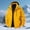 #Yellow, variant on Men's Solid Color Outdoor Hooded Long Sleeve Jacket with Pocket,Zipper for Climbing ,Sports,Running,Red,, M