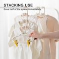 thumbnail image 4 of Adjustable Baby Hangers  Plastic Non-Slip Stackable Baby Hanger  Durable & Great as Newborn Kid Child Children Toddler or Infant Clothes Racks for Nursery Closet Wardrobe Pack of 10, 4 of 6