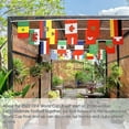 thumbnail image 3 of 2022 World Cup Football Flag Bunting Polyester 32 Teams String National Flags Weather Resistant Flag Banner For Garden Bar Restaurant, 3 of 5
