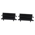 thumbnail image 2 of Estante de almacenamiento de especias para refrigerador, estante lateral para refrigerador, estantes multifuncionales grandes con gancho para baño y Negro, 2 of 8