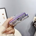 thumbnail image 4 of for iPhone Case,[Compatible with MagSafe] Clear Blu-ray Gradient Rhombus Bumper Camera Lens Protection Soft Shockproof Phone Case (Blue,iPhone 15 Plus), 4 of 6