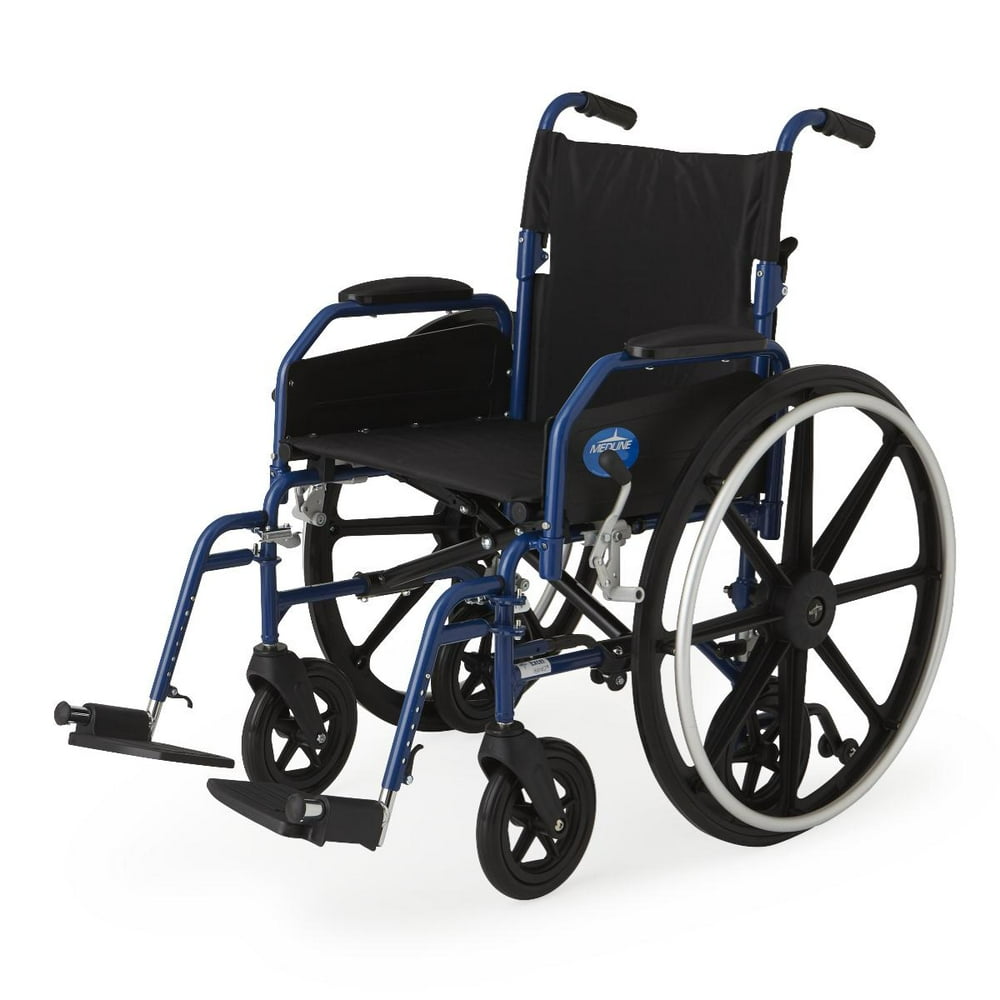 Medline Hybrid Wheelchair + Transport Chair, Swing Away Footrests