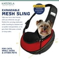 thumbnail image 2 of Katziela Voyager Red Pet Backpack Carrier for Dog, Cat and Puppy - Great for Hikers Pack 1, 2 of 6