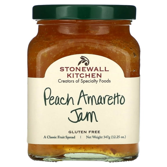 Stonewall Kitchen Peach Amaretto Jam, 12.25 oz (347 g)