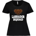 thumbnail image 3 of Inktastic Dog Chocolate Labrador Squad Women's Plus Size T-Shirt, 3 of 5