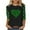 Black 1, variant on LIaqionyy St Patricks Day Shirt Women Shamrock 3/4 Sleeve Crewneck Graphic Tee Tops Green T Shirts
