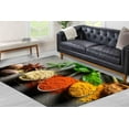thumbnail image 2 of Spices Rug, Dining Room Rugs, Trendy Rugs, Modern Rugs, Accent Rug, Kitchen Rug, Easy To Clean Rug, Non-Slip Carpet, Salon Rug, Large Rug, 5.2'x7.5' - 160x230 cm, 2 of 5