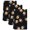 Black, Orange, Blue, variant on Black Soccer Kitchen Towels Set of 3, Orange Blue Football Sports Absorbent Dish Towels for Kitchen, Microfiber Hand Towel, Quick Drying Tea Towel for Cleaning Decorative Dishcloths