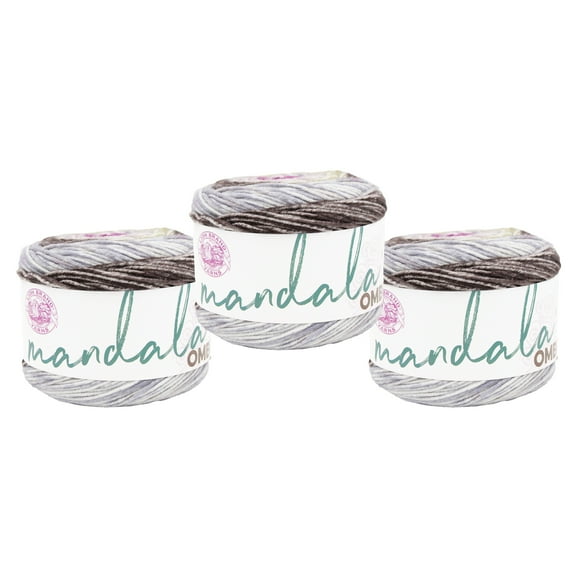 Lion Brand Yarn Mandala Ombré Transform Medium Acrylic Yarn 3 Pack