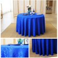 thumbnail image 5 of Tablecloths Machine Washable Neat Edges Round Spillproof Polyester Fabric Table Cover For Home, 5 of 5