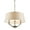 Gold, variant on Wry Lighting Waverly 3-light Semi-Flush Mount in Aged Brass
