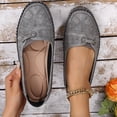 thumbnail image 7 of Women's Leather Soft-Soled Non-Slip Shoes, Comfortable Soft Hand-Stitched Loafers, Lightweight Slip On Flat Walking Shoes for Women Casual Shoes 44, 7 of 7