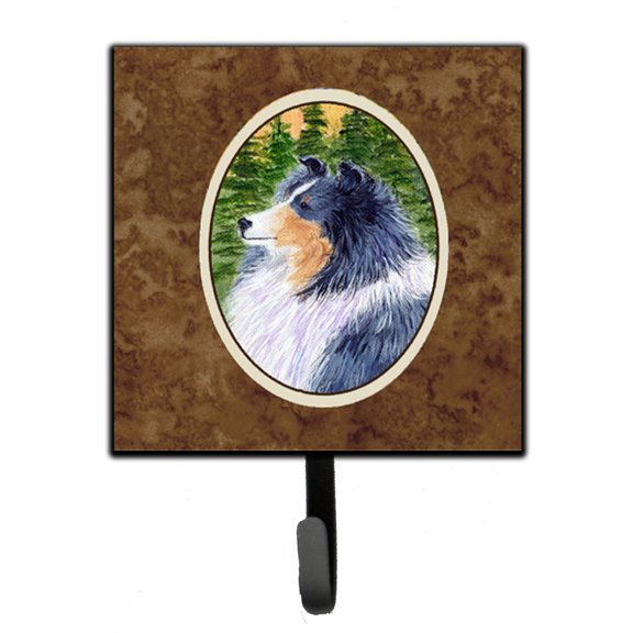 Carolines Treasures SS8142SH4 Sheltie Leash Holder or Key Hook, Small, Multicolor