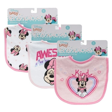 Disney Minnie Mouse Baby Bibs, 3 Pieces