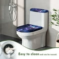 thumbnail image 4 of ZIATUBLE Butterfly Toilet Lid Covers Set Galaxy Toilet Lid and 2 Piece Tank Cover Sets for Bathroom Elongated Toilet Lid Covers Machine Washable Toilet Mat Protective Cover, 4 of 7