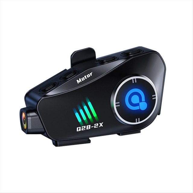 Auriculares para Casco de Motocicleta Q28-2X con WIFI y Bluetooth, Grabadora de Conducción HD 1080P y Cámara Inalámbrica con Grabación de Llamadas y Videos.