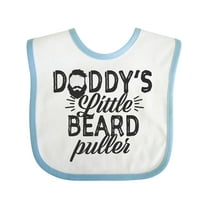 Inktastic Daddys Little Beard Puller Boys or Girls Baby Bib