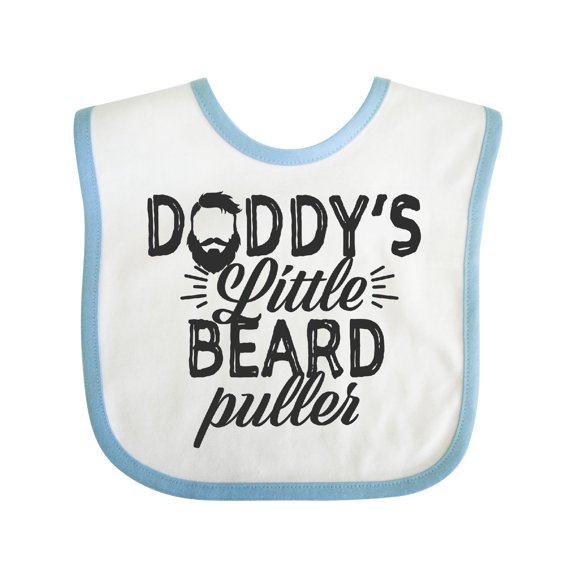 Inktastic Daddys Little Beard Puller Boys or Girls Baby Bib