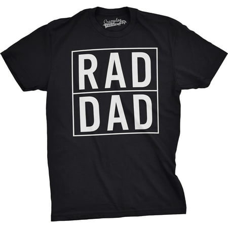 Mens Rad Dad Funny Cool Best Dad Fathers Day Family Gift T shirt for