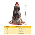 thumbnail image 2 of Honeii French Bulldog In Sunglasses Print Poncho Cape, Cloak Coat, Snuggly Hooded Wearable Blanket, Hooded Cape For Teenagers,Halloween Costumes-Small, 2 of 7