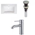 thumbnail image 1 of American Imaginations 30-in. W 1 Hole Ceramic Top Set In White Color - Overflow Drain Incl. AI-29748, 1 of 8