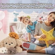 MorisMos 24 Puppy Stuffed Animal Mommy Dog with 4 Baby Plush Toys