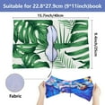 thumbnail image 4 of Tropical Leaf Stretchable Book Cover Forest Plants Washable Reusable Large Nylon Protective Covers 9.4x15.7 Inch Elastic Notebook Wraps Suitable for Most Hardcover Books Office, 4 of 9