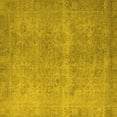thumbnail image 1 of Ahgly Company Machine Washable Indoor Square Oriental Yellow Industrial Area Rugs, 8' Square, 1 of 4