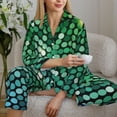 thumbnail image 6 of Sikiie Green Disco Lights Women's Long-Sleeve Shirt and Full-Length Bottom Pajama Set (s-xxl)-XX-Large, 6 of 7