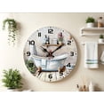 thumbnail image 2 of VOCOO 10" Novelty Bathtub-Themed Wall Clock, Silent Non-Ticking Battery Operated Clock, Decor for Bathroom, Bedroom, Kitchen, Office and School, 2 of 11