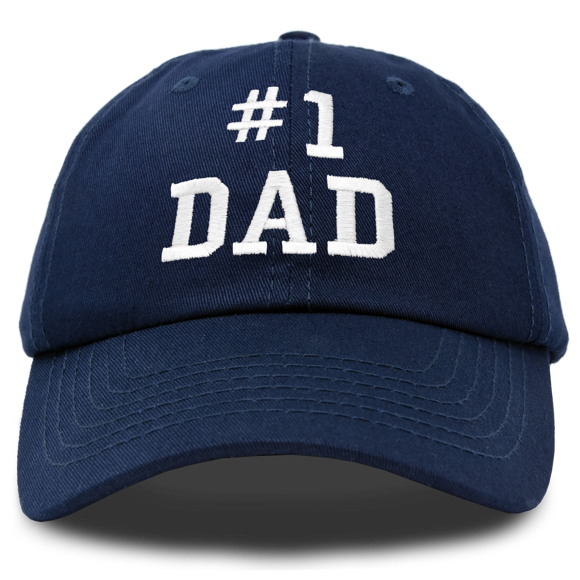 DALIX 8 Dad Hat Number One Fathers Day Gift Embroidered Baseball Cap in  Lavender