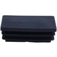 thumbnail image 2 of Plastic Rectangle Blanking End Tube Caps Inserts 25x50mm 30pcs Black, 2 of 7