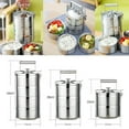thumbnail image 3 of serony Stainless Steel Thermal Insulated Stackable Food Lunch Container Jar Thermal Lunch Bento Box Tiffin 2 Tier, 3 of 9