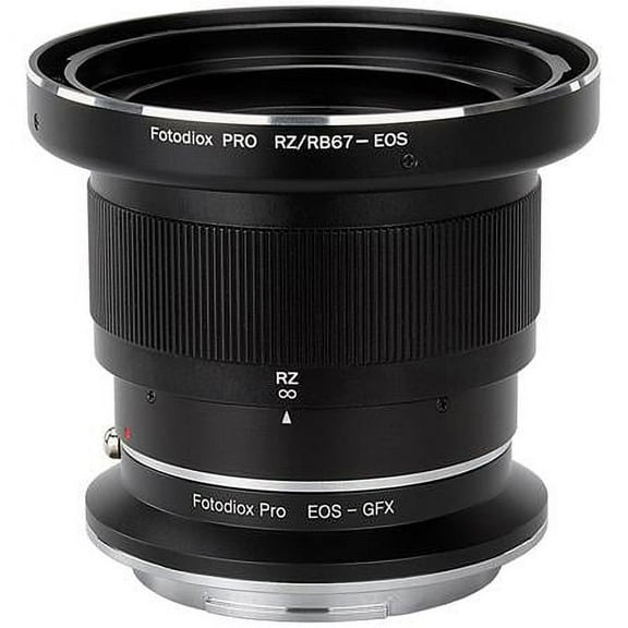 Fotodiox RBRZ-EOS-GFX-Pro Pro Lens Mount Double Adapter for Mamiya RB67 & RZ67 Mount & Canon EOS D & SLR Lenses to Fujifilm G-Mount GFX